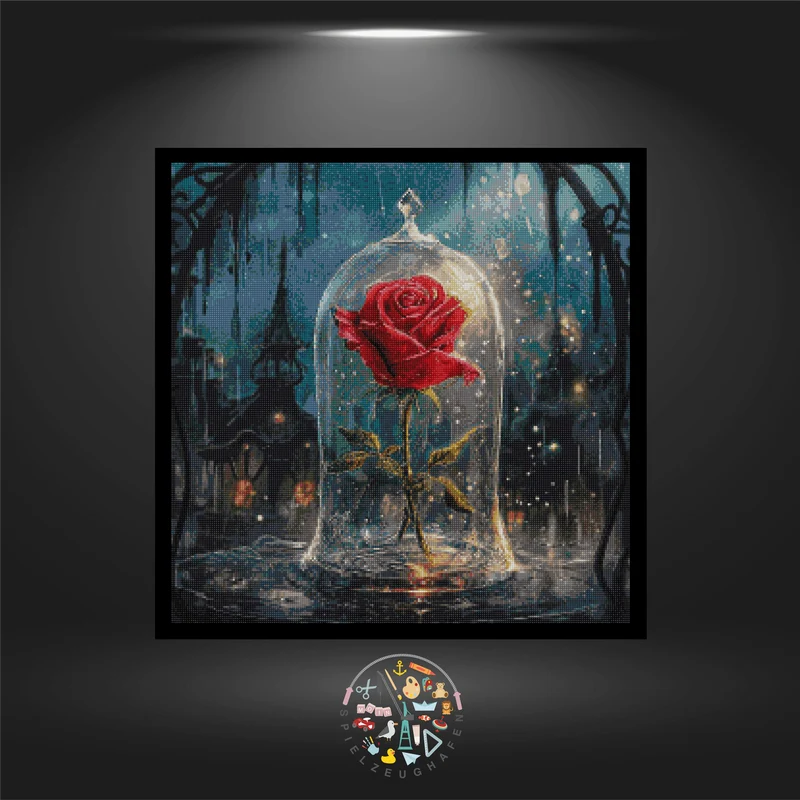 Rose True Love - Quadratisch mit AB
