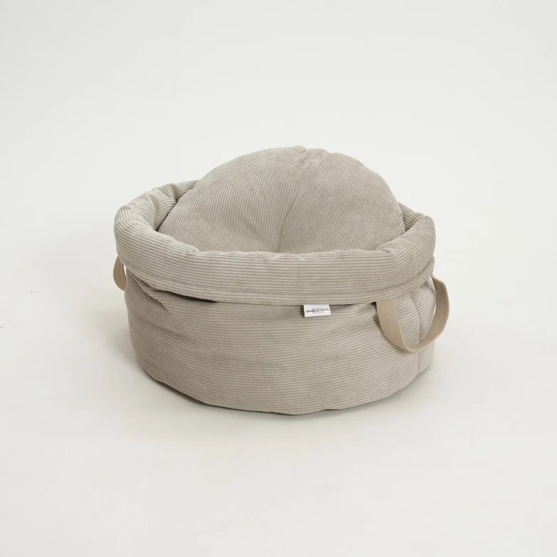 Hundekörbchen Shopper Little Basket Chelsea Cord Gravel