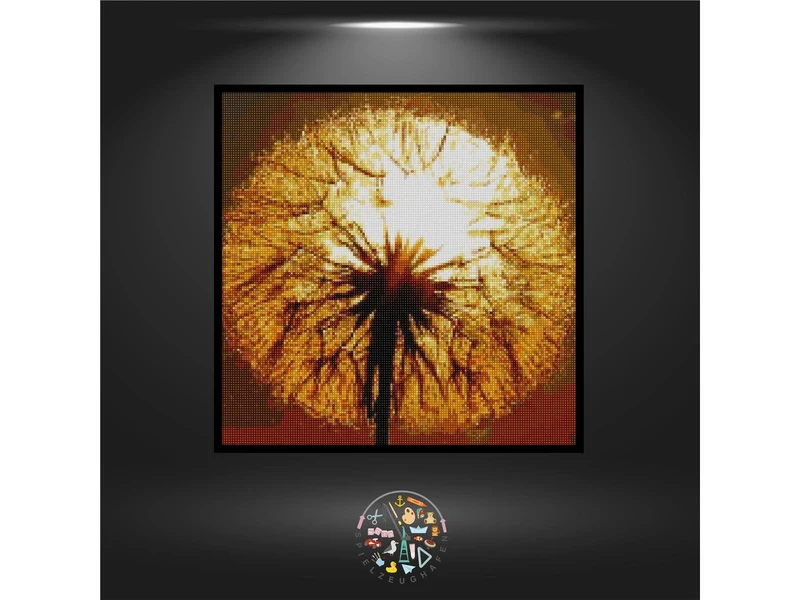 Pusteblume bei Nacht - Quadratisch