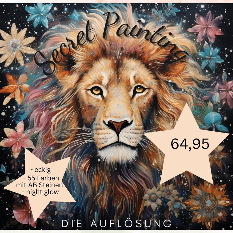 Mystery 2023 - Quadratisch mit AB und nachtleuchtend 50x50cm