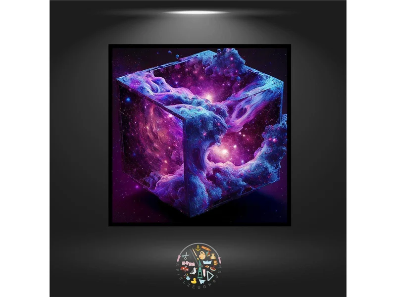 Fantasy Cube - Quadratisch mit eckig Strass