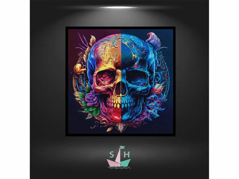 Rainbowskull - Quadratisch mit AB