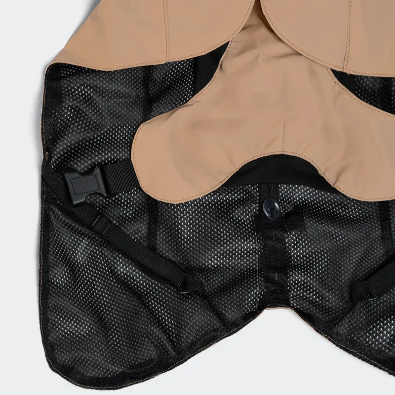 Reflektierender Hunderegenmantel Lite Taupe