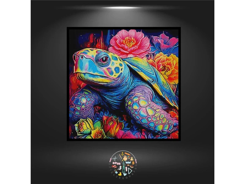 Schildkröte 'Rainbow' - Quadratisch
