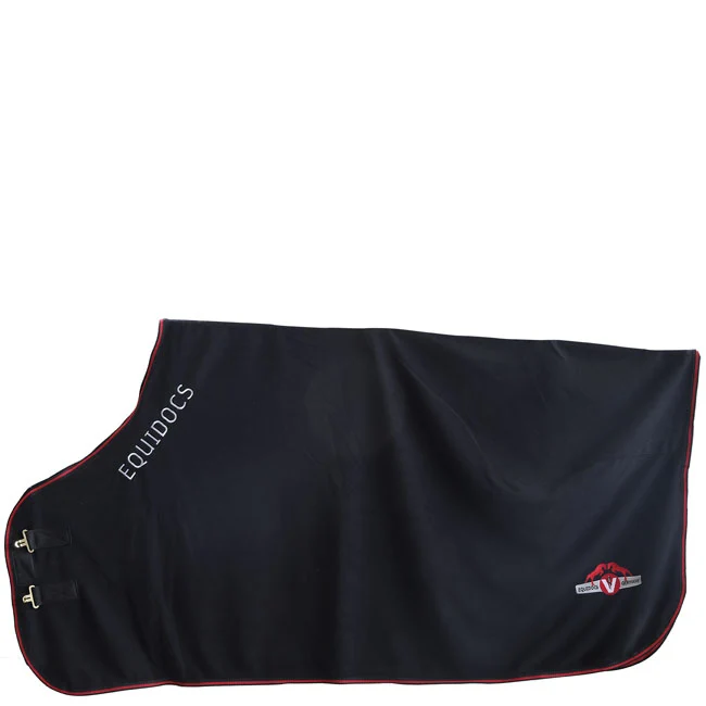 Fleece Abschwitzdecke für Ponys schwarz Gr. 95cm