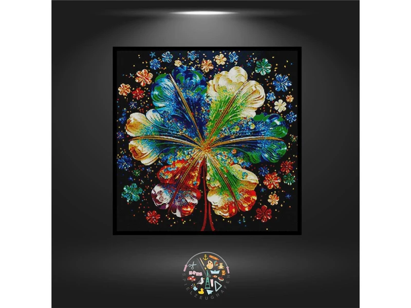 Flower of dreams - Quadratisch mit AB und Strass