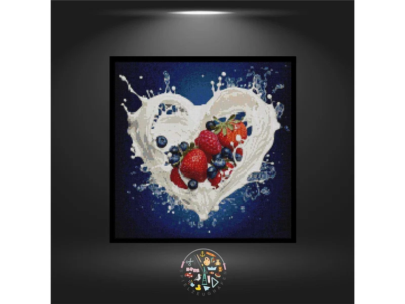 Heart of fruits - Quadratisch