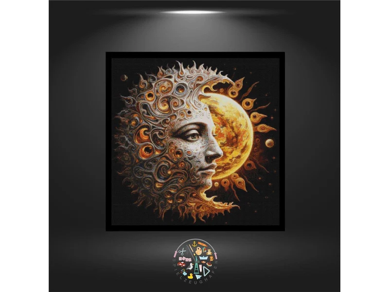 Sun and moon - Quadratisch