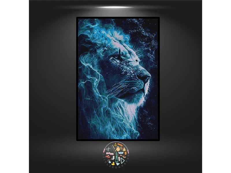 Löwe 'Aslan' - Quadratisch