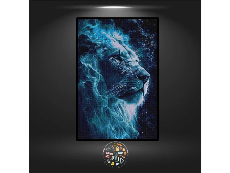 Löwe 'Aslan' - Quadratisch