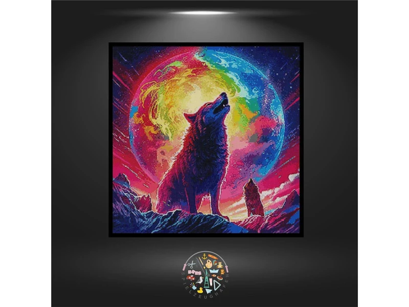 Rainbow moon - Quadratisch