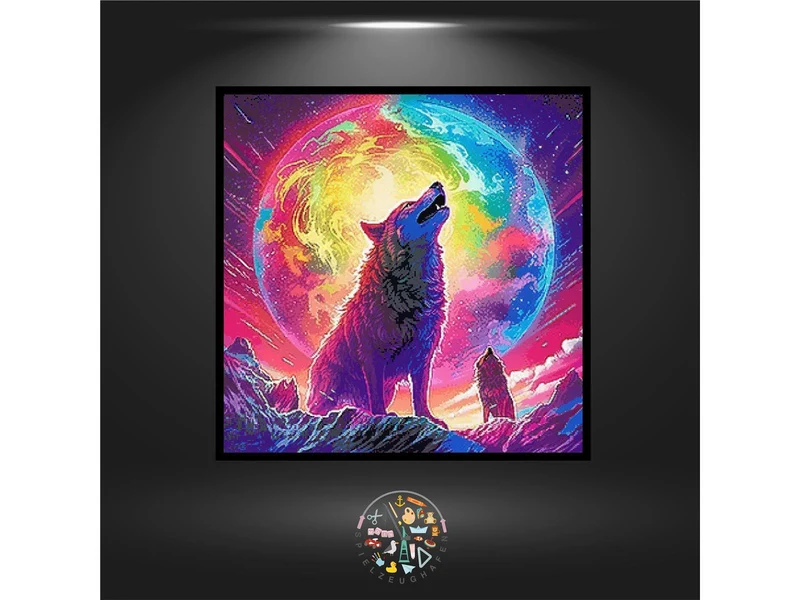 Rainbow moon - Strass rund