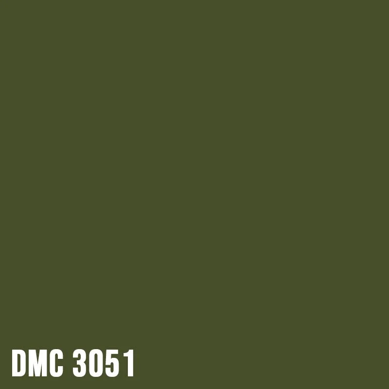DMC 3051 – Green Grey - Dark – Strass rund Diamond Painting Steine 2,8mm