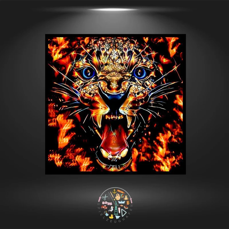Leopard 'Azzar - Fire' - Strass / Rhinestone