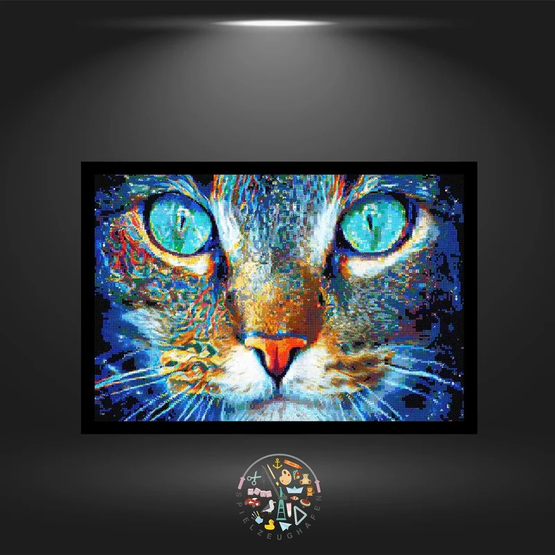 Katze' Azura' - Strass / Rhinestone