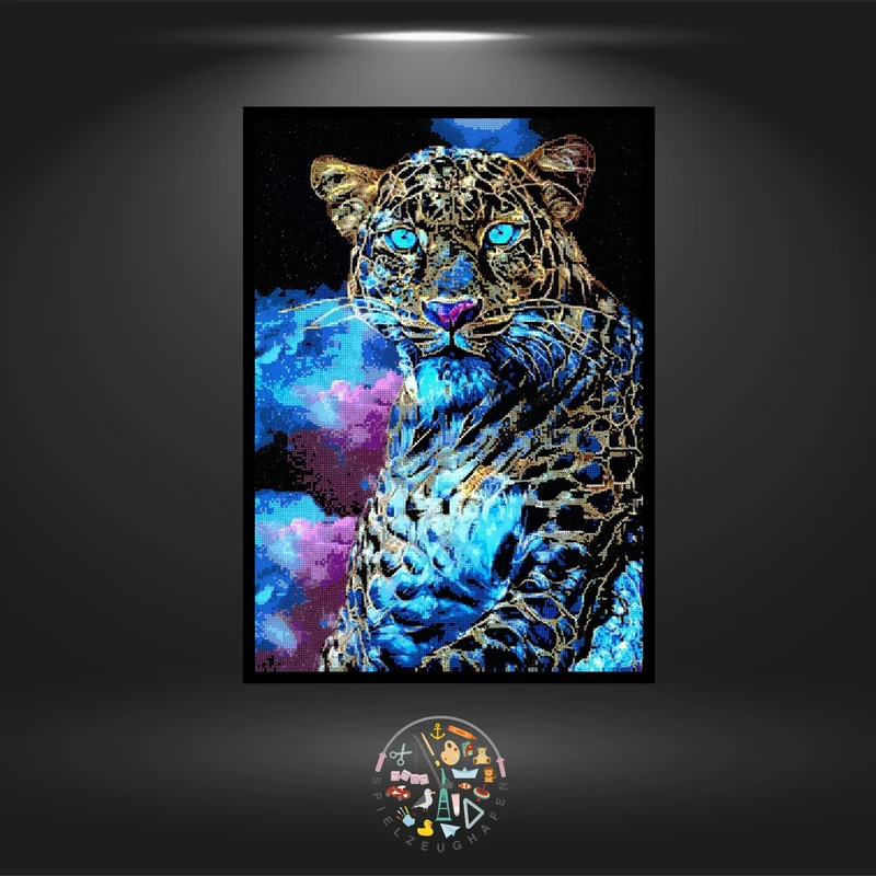 Leopard 'Saphir' - Strass / Rhinestone