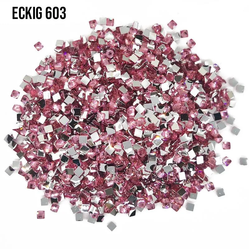 DMC 603 Cranberry - eckig Strass Diamond Painting Steine 2,5mm