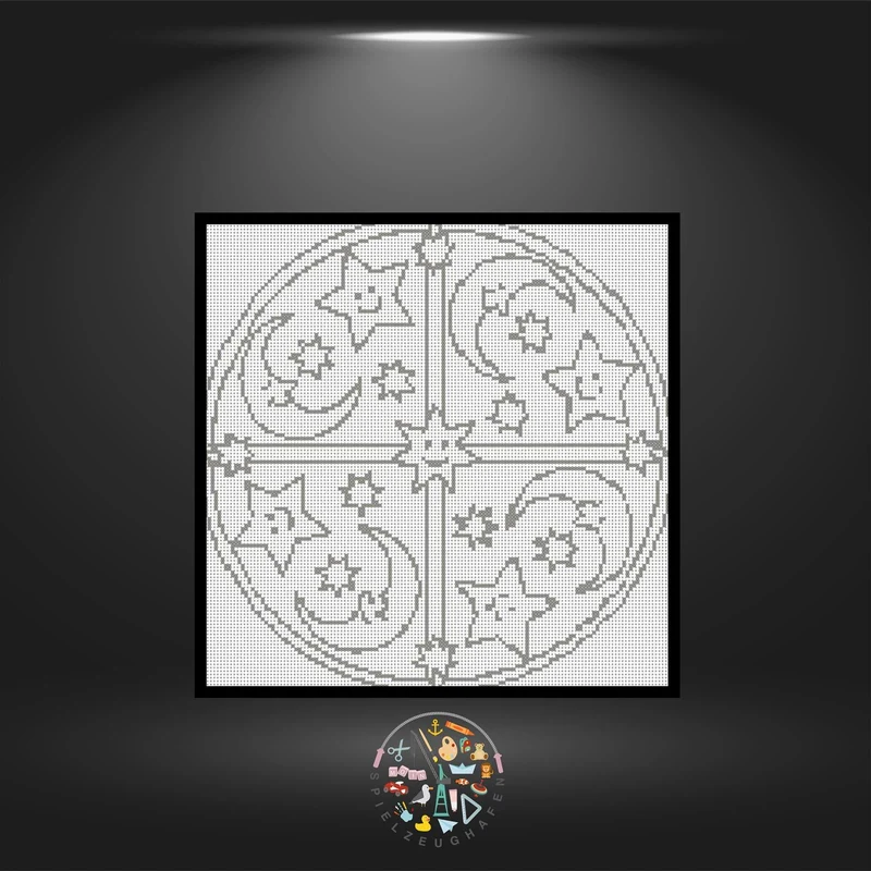 Mandala 8 - Strass (OHNE STEINE)