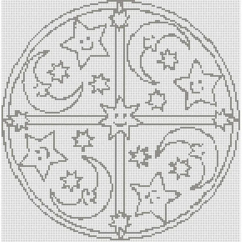 Mandala 8 - Strass (OHNE STEINE)