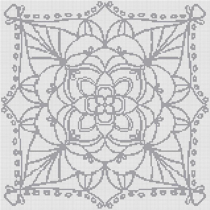 Mandala 20 - Quadratisch (OHNE STEINE)