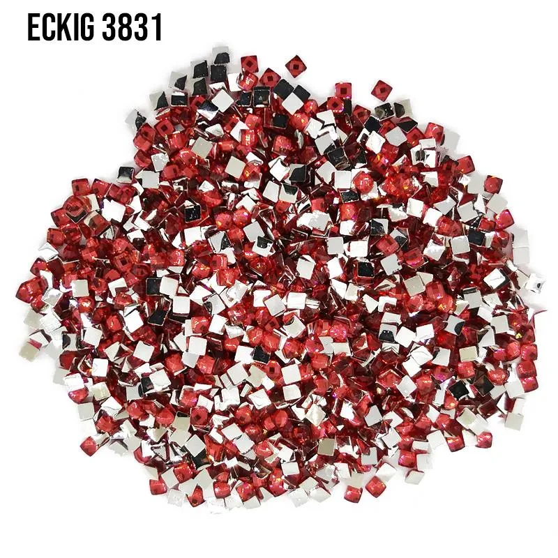 DMC 3831 Raspberry Dark - eckig Strass Diamond Painting Steine 2,5mm