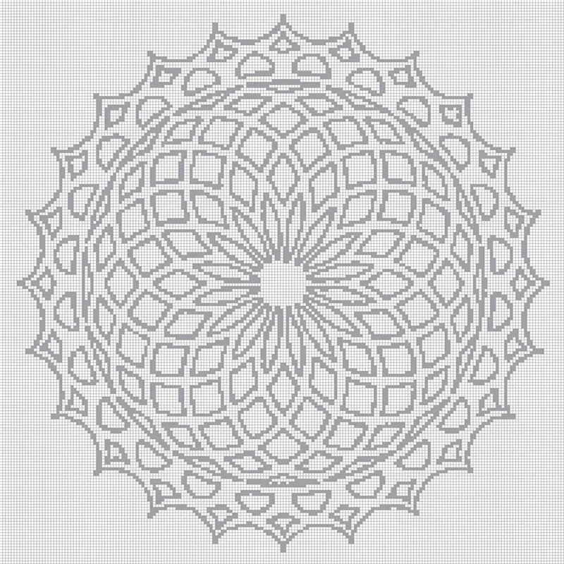 Mandala 18 - Quadratisch (OHNE STEINE)