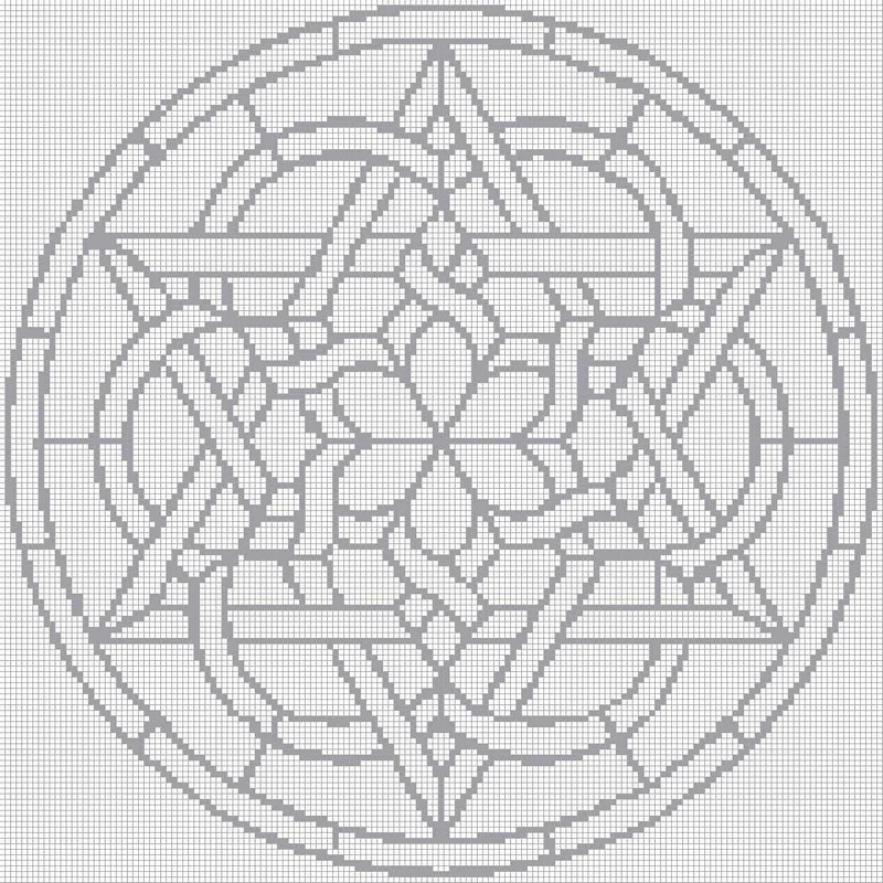 Mandala 15 - Quadratisch (OHNE STEINE)