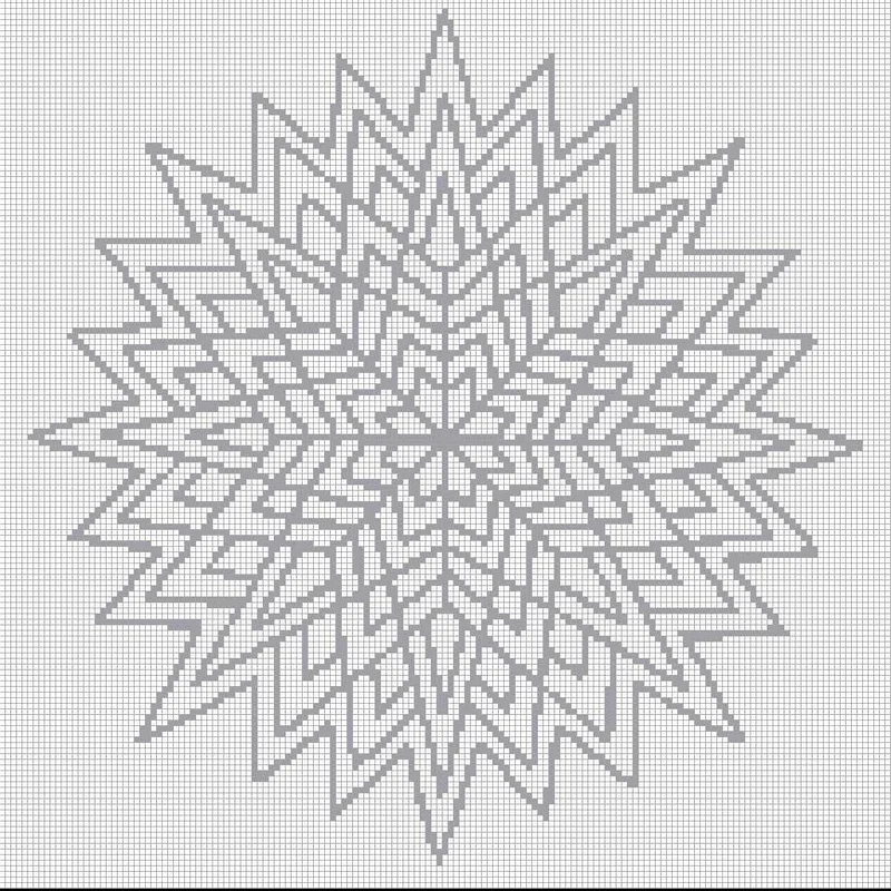 Mandala 12 - Quadratisch (OHNE STEINE)