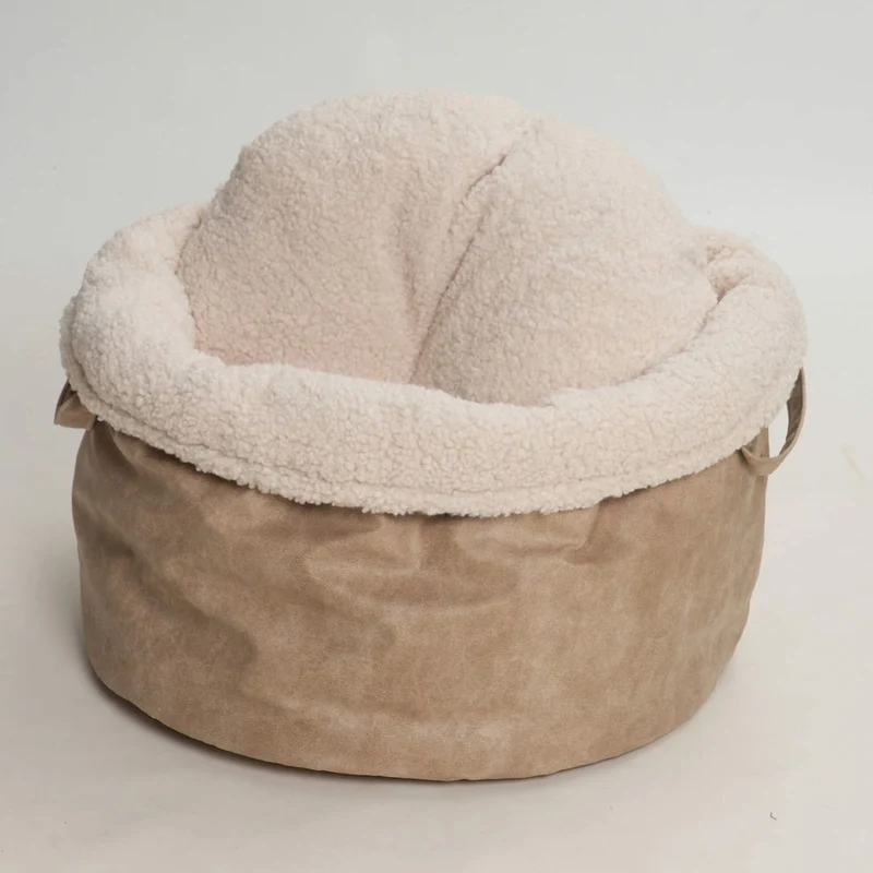Hundekörbchen Shopper Little Basket Saddle Gravel