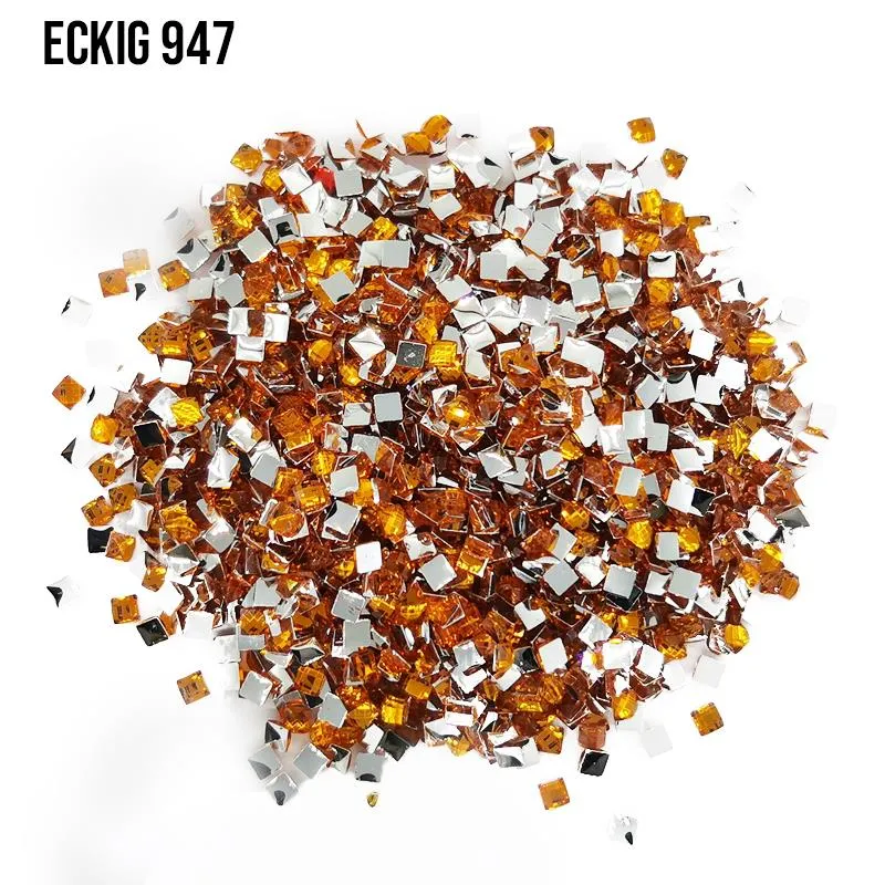 DMC 947 Burnt Orange - eckig Strass Diamond Painting Steine 2,5mm