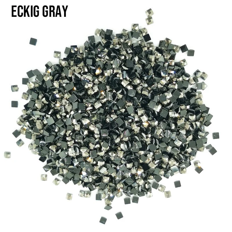 Grau - eckig Strass Diamond Painting Steine 2,5mm