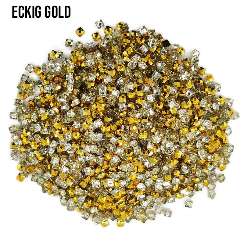 Gold - eckig Strass Diamond Painting Steine 2,5mm