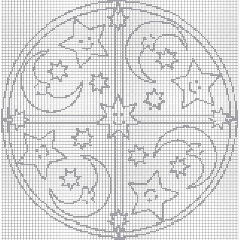 Mandala 8 - Quadratisch (OHNE STEINE)