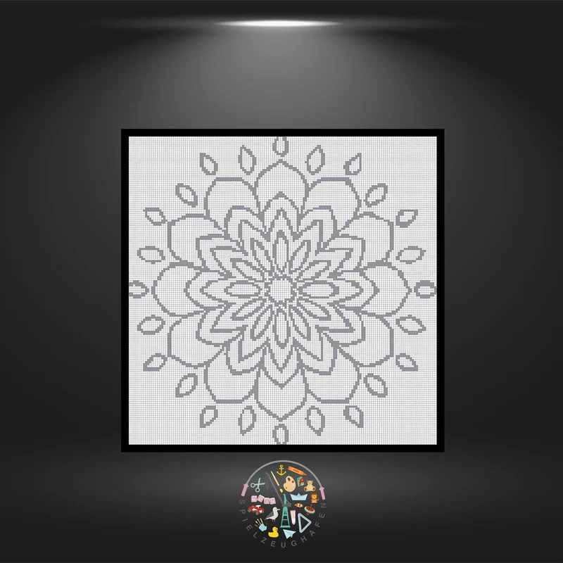 Mandala 5 - Quadratisch (OHNE STEINE)
