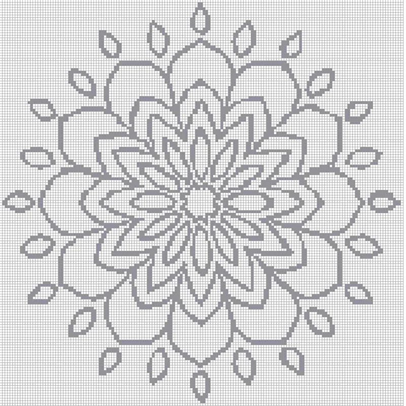 Mandala 5 - Quadratisch (OHNE STEINE)