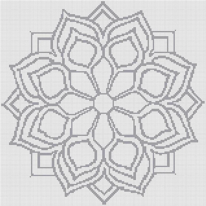 Mandala 3 - Quadratisch (OHNE STEINE)