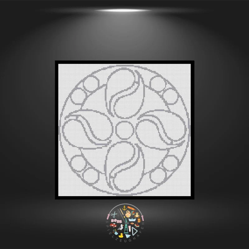Mandala 1 - Quadratisch (OHNE STEINE)