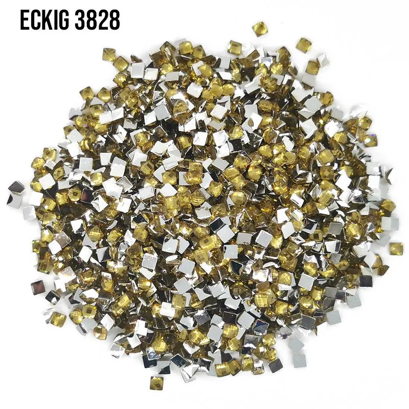 DMC 3828 Hazelnut Brown - eckig Strass Diamond Painting Steine 2,5mm