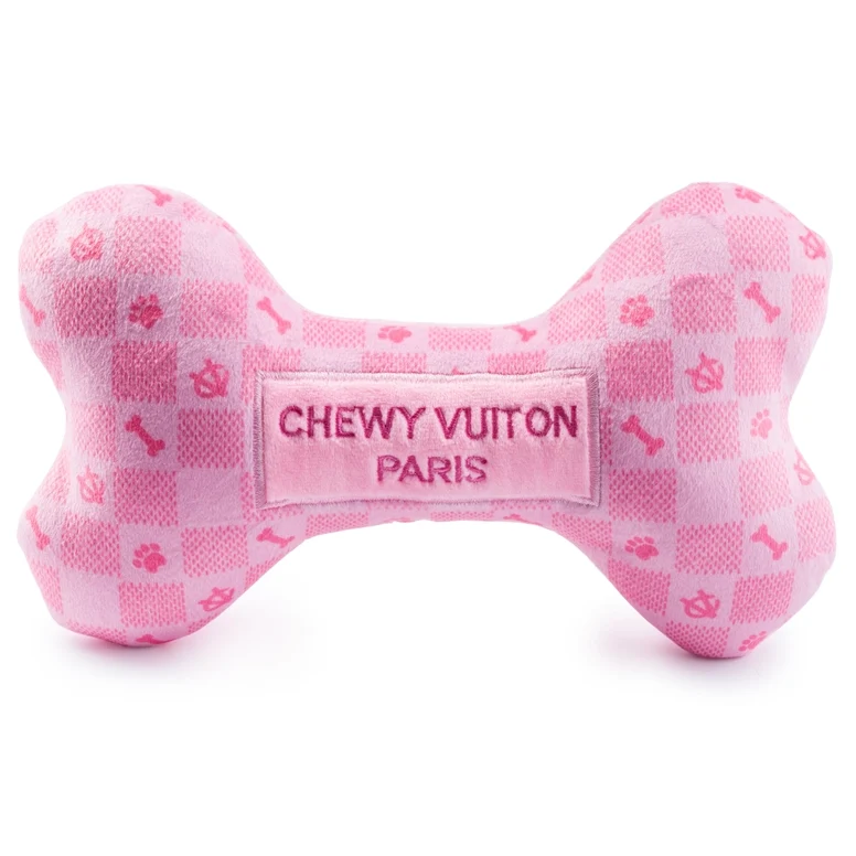 Chewy Vuiton Pink Checker Knochen