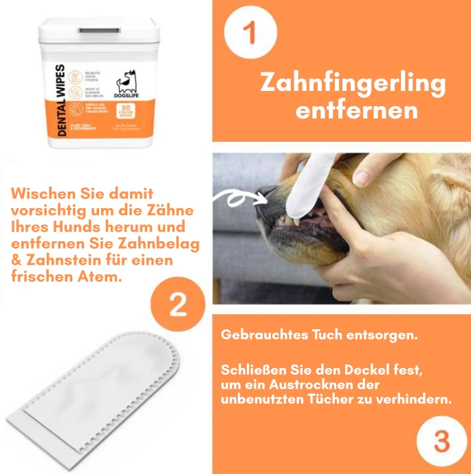Dental Wipes Zahnputz-Fingerpads