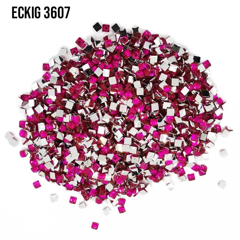 DMC 3607 Plum Light - eckig Strass Diamond Painting Steine 2,5mm