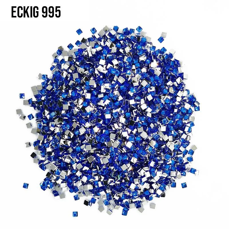 DMC 995 Electric Blue Dark - eckig Strass Diamond Painting Steine 2,5mm