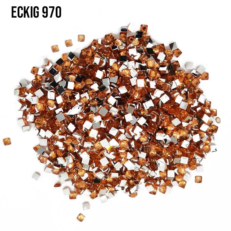 DMC 970 Pumpkin Light - eckig Strass Diamond Painting Steine 2,5mm