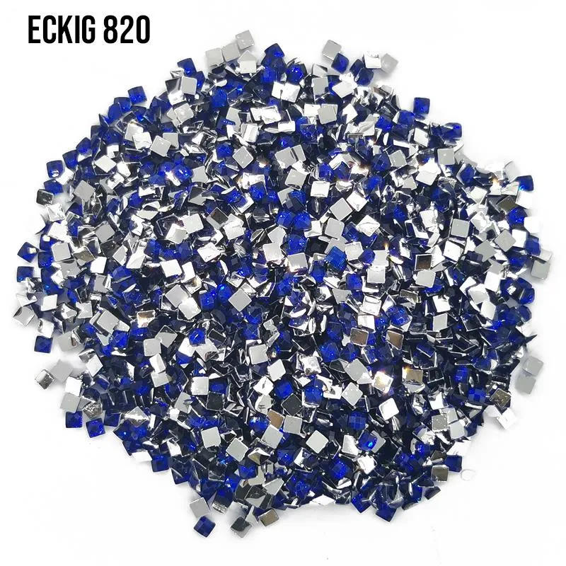 DMC 820 Royal Blue Very Dark - eckig Strass Diamond Painting Steine 2,5mm