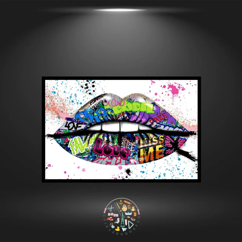 Graffiti Lips' - Strass / Rhinestone