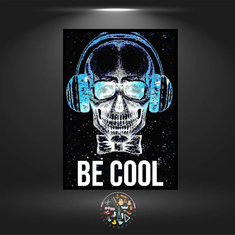 'Be cool' - Strass / Rhinestone nachtleuchtend