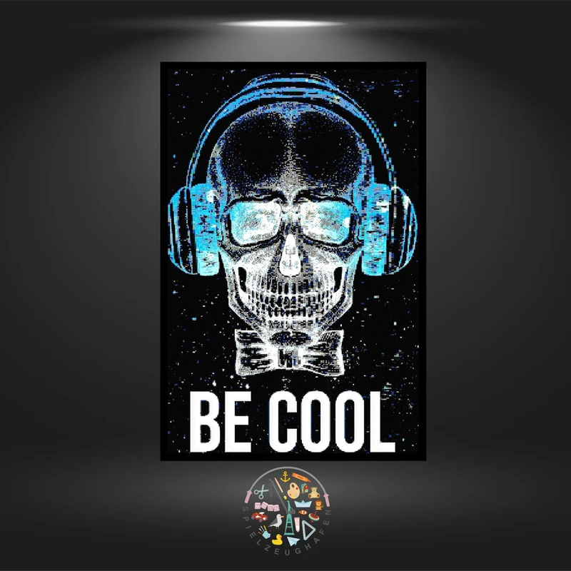 'Be cool' - Strass / Rhinestone nachtleuchtend