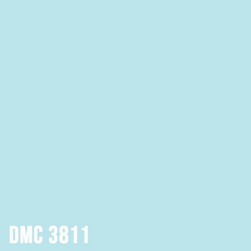 DMC 3811 Turquoise - Very Light - eckig Diamond Painting Steine 2,5mm