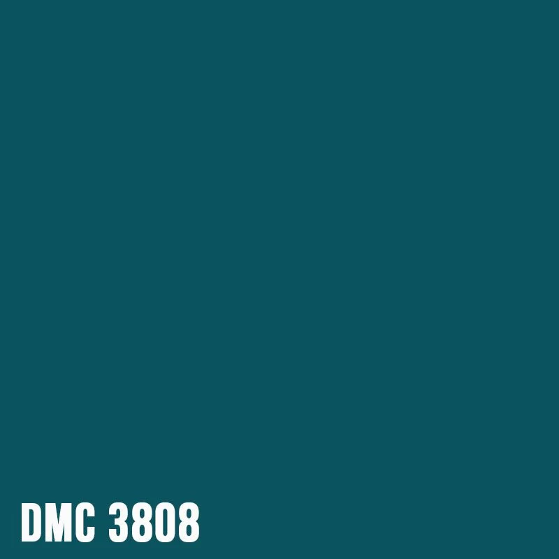 DMC 3808 Turquoise - Ultra Very Dark - eckig Diamond Painting Steine 2,5mm