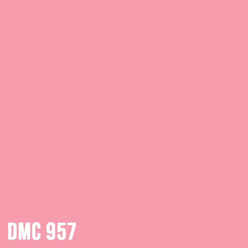DMC 957 Geranium - Pale - eckig Diamond Painting Steine 2,5mm